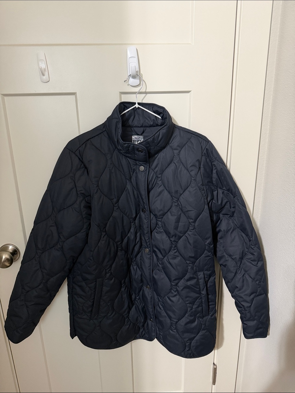 32 Degrees Navy Quilted Puffer Jacket